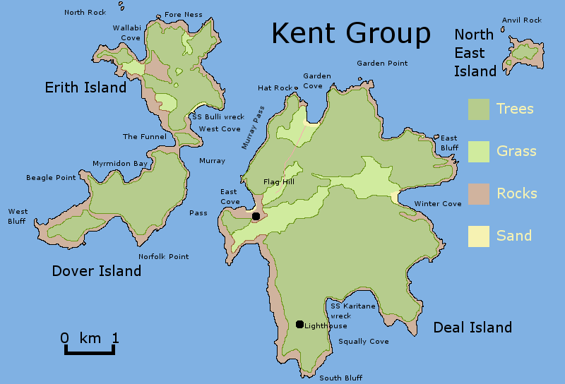 Kent Group map